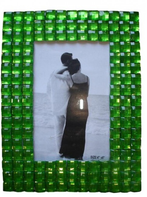 Фоторамка стекло зеленая