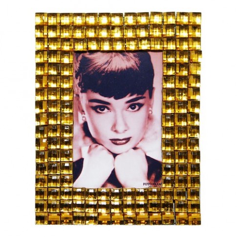 Фоторамка стекло оранжевая