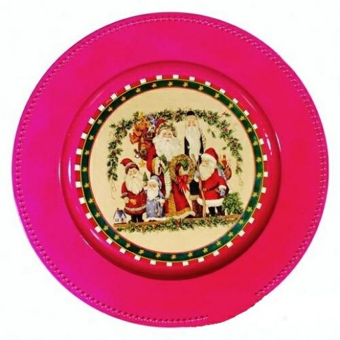 Тарелка декоративная новогодняя