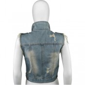 Жилетка джинсовая M