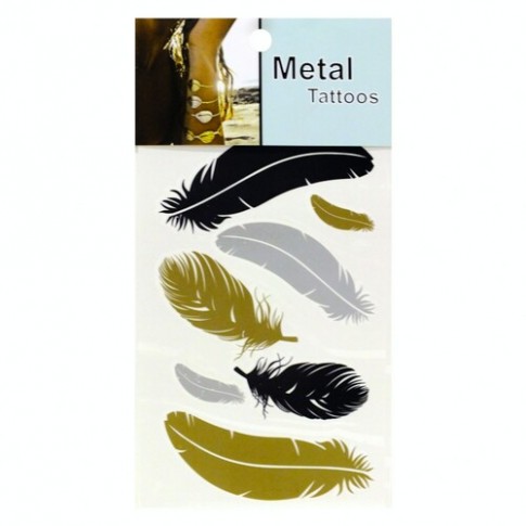 Наклейки флеш тату Перо Наклейки флеш тату Перо