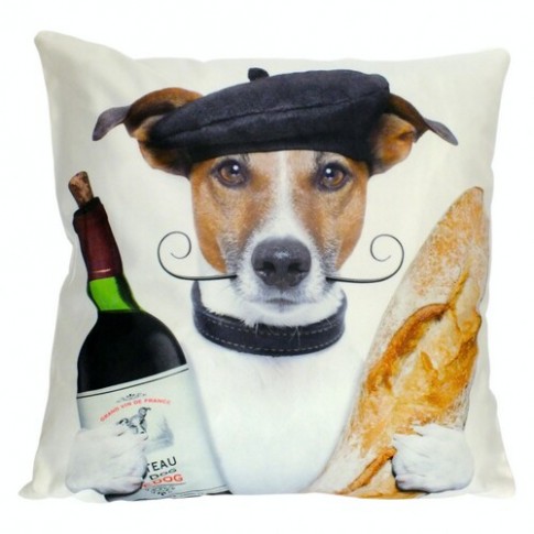 Наволочка Dog with wine