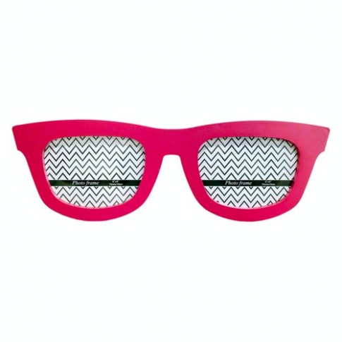 Фоторамка Очки малиновая