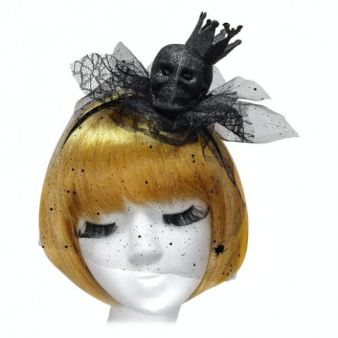 Обруч Череп с коронкой