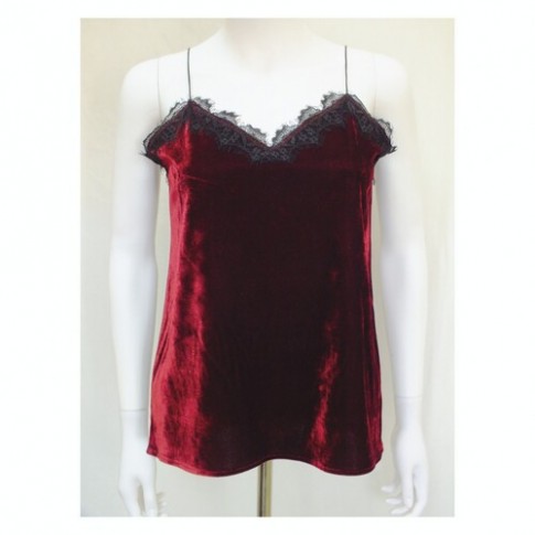 Майка Оксамит з гіпюром S Майка Оксамит з гіпюром S