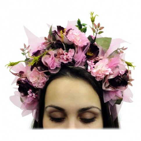 Обруч Лорелея з квітами