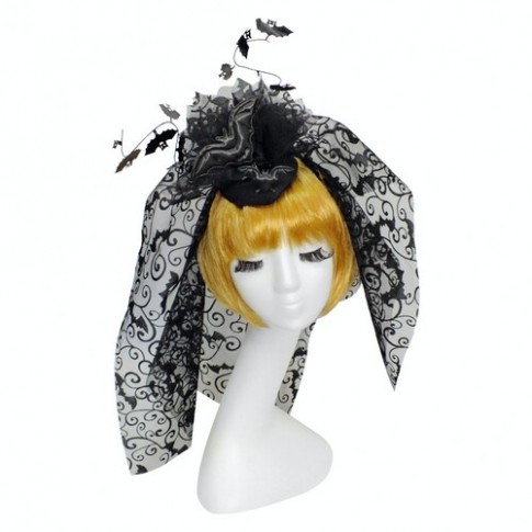 Шляпка Летучие мышки с фатой Шляпка Летучие мышки с фатой