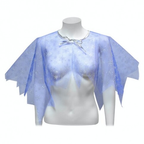 Накидка Снежинка голубая