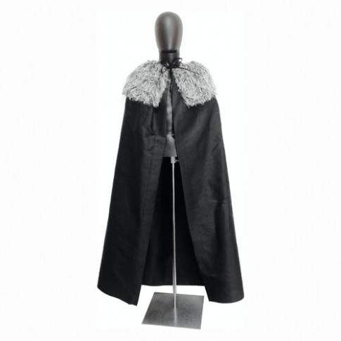 Плащ з хутряним коміром