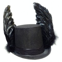 Шляпа Черный ворон Ангел