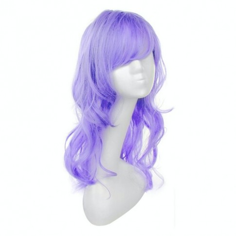 Парик лиловый матовый
