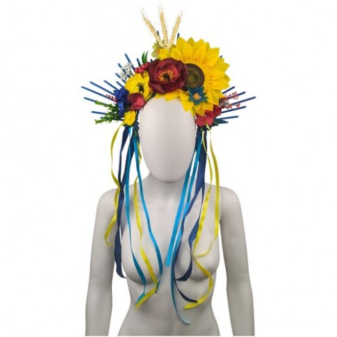 Обруч желто-голубой Стефания Обруч желто-голубой Стефания