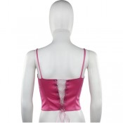 Майка-топ на шнуровке трикотажная XS-S