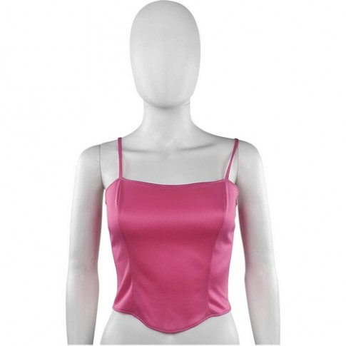 Майка-топ на шнуровке трикотажная XS-S