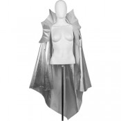 Плащ серебристый