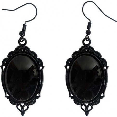 Сережки Готичні чорні