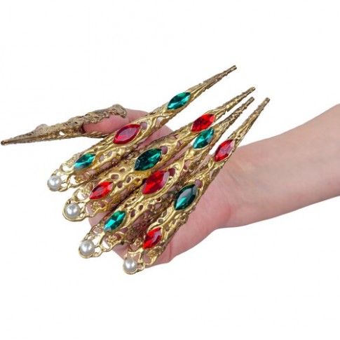 Когти в камнях Cristal, в наборе 5 шт