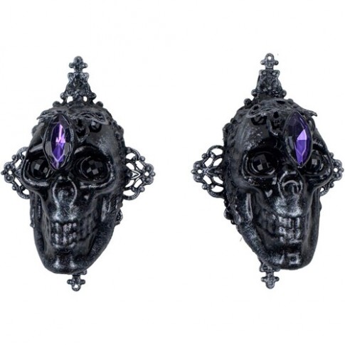 Серьги Королева Агата с черепами