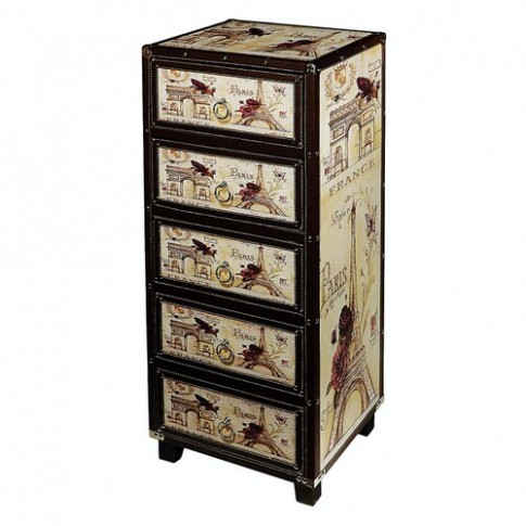 Комод с 5 отсеками Весна в Париже