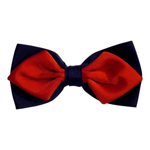 Галстук-бабочка Классика сине-красная